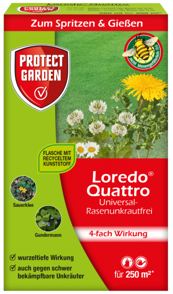 Protect Garden Loredo Quattro Rasen-Unkrautvernichter 250 ml
